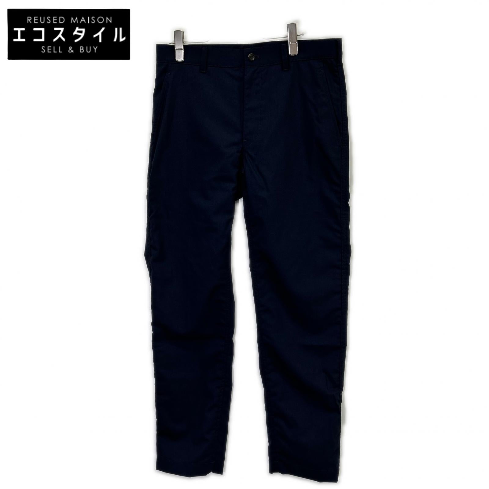 COMMEdesGARCONS HOMME コムデギャルソンオム 19年 HA-P101 ネイビー ウール ステッチ スラックスパンツ ボトムス