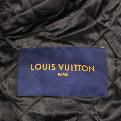 LOUIS VUITTON ルイヴィトン 【美品/国内正規】HHL98EAGY ヴァージル アブロー アームレザー切替 ウール アフリカ大陸スパンコール バーシティジャケット ジャケット