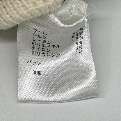 LOUIS VUITTON ルイヴィトン FHKD98RZE 19AW マルチカラー ウールシルク レザーパッチ カットワークニットワンピース ワンピース