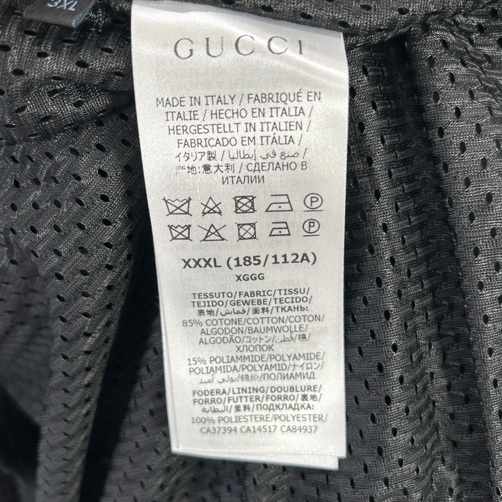 GUCCI グッチ 615810 19年 ブラック ベロア トラックジャケット