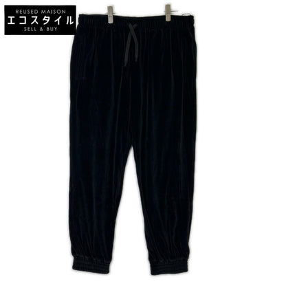 GUCCI グッチ 615811 19年 ブラック ベロア トラックパンツ ボトムス