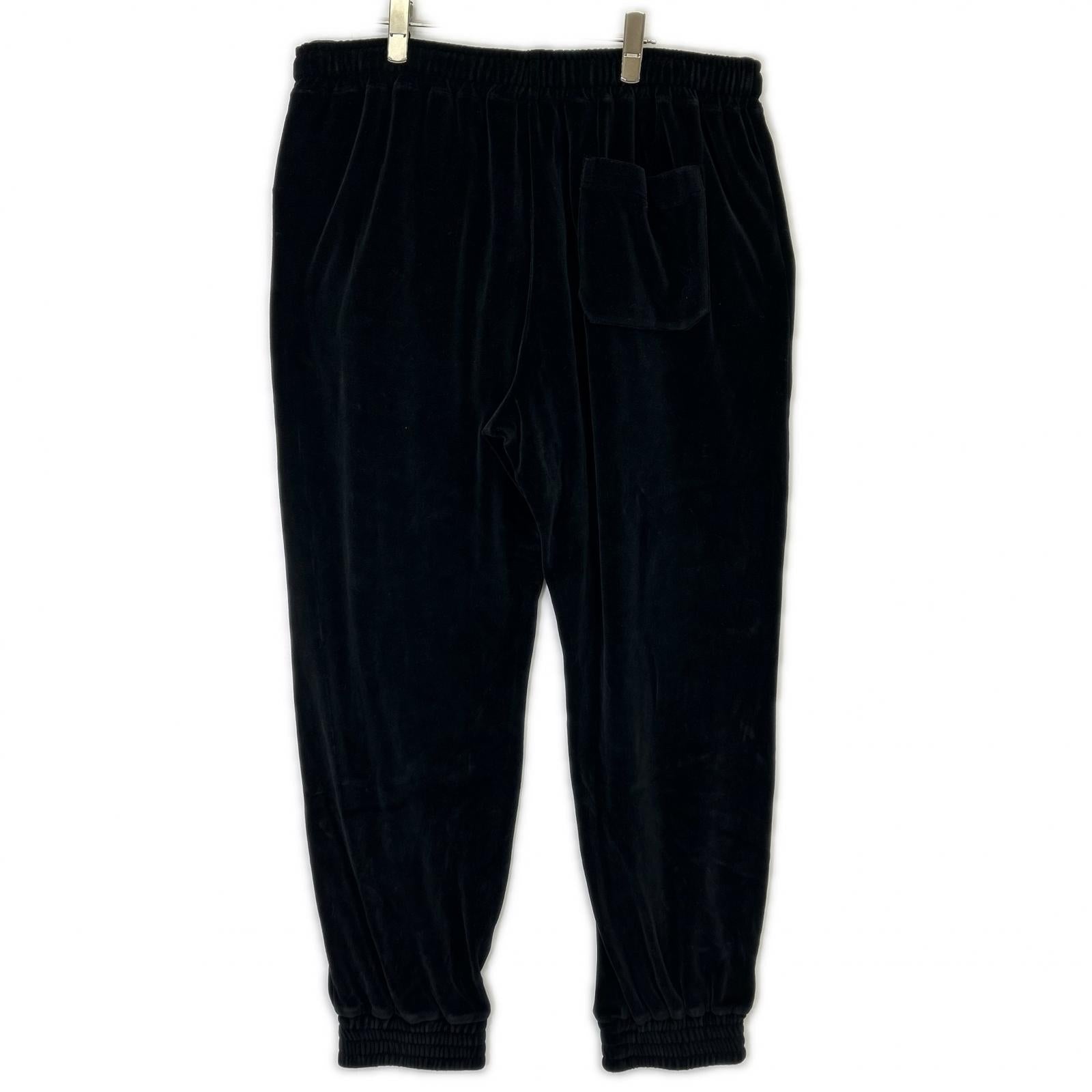 GUCCI グッチ 615811 19年 ブラック ベロア トラックパンツ ボトムス