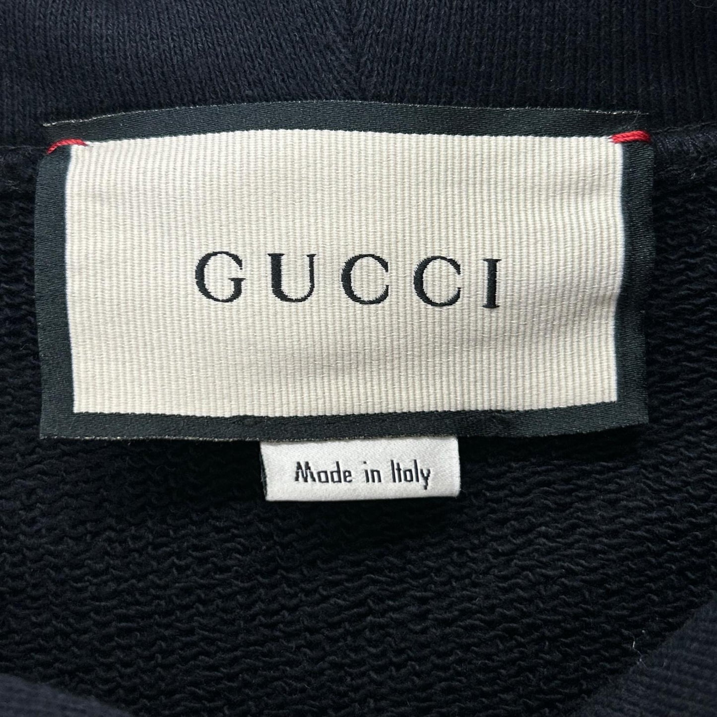 GUCCI グッチ 626989 ブラック シェリーライン ロゴプリントパーカー トップス