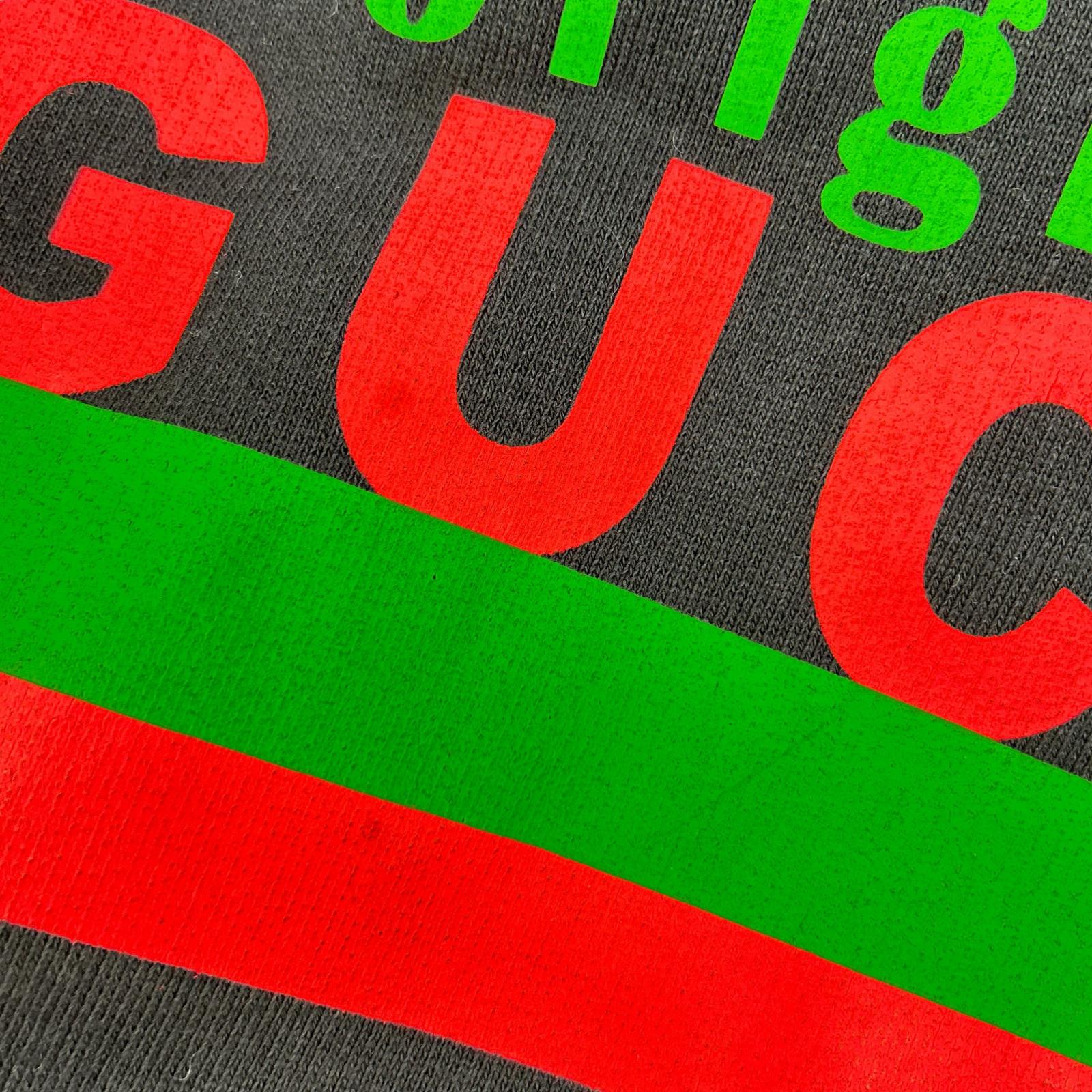 GUCCI グッチ 626989 ブラック シェリーライン ロゴプリントパーカー トップス