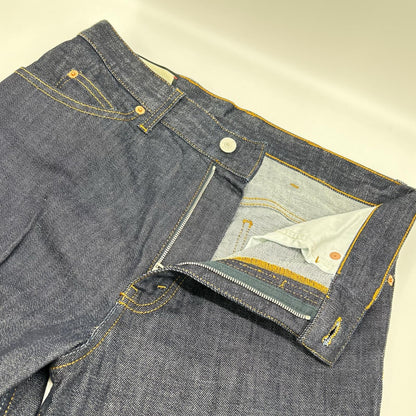 GUCCI グッチ 623953 インディゴ レザーパッチ ストレートデニムパンツ ボトムス