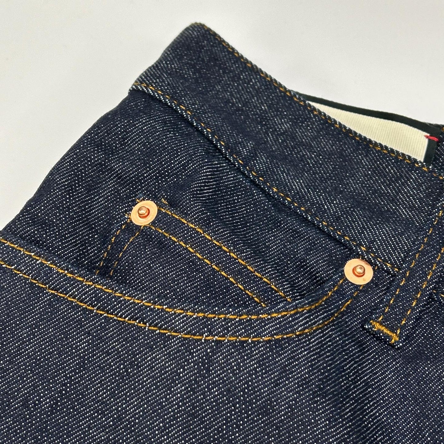 GUCCI グッチ 623953 インディゴ レザーパッチ ストレートデニムパンツ ボトムス