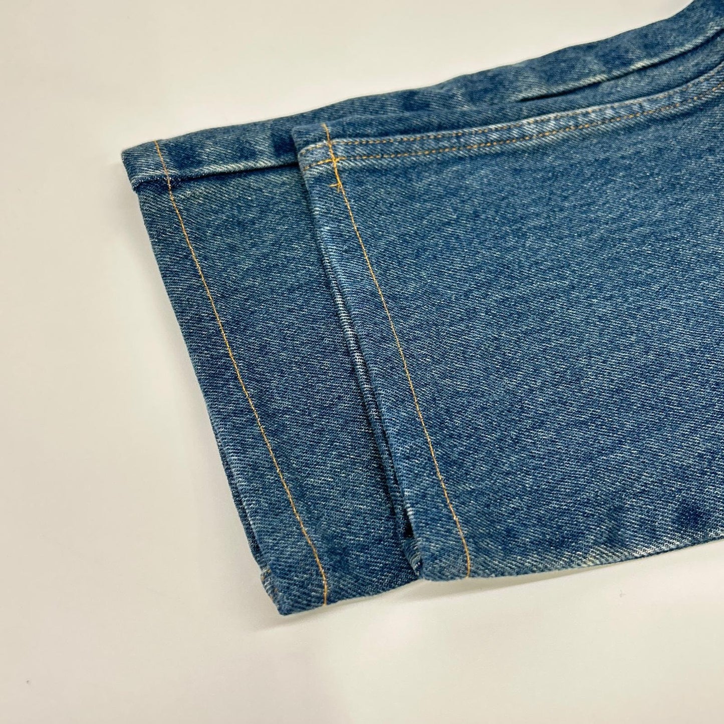 GUCCI グッチ 623953 ライトインディゴ レザーパッチ ストレートデニムパンツ ボトムス