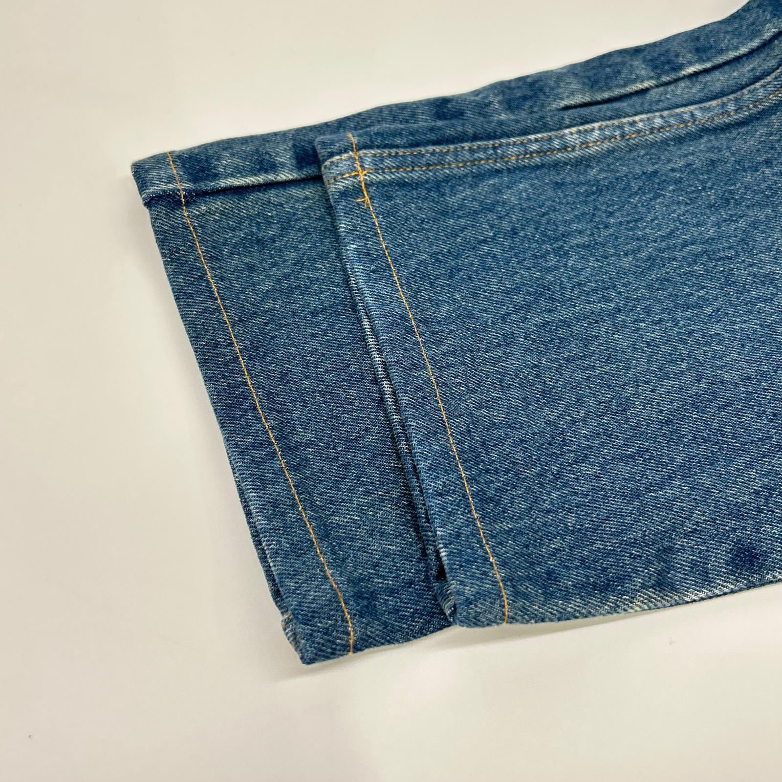 GUCCI グッチ 623953 ライトインディゴ レザーパッチ ストレートデニムパンツ ボトムス