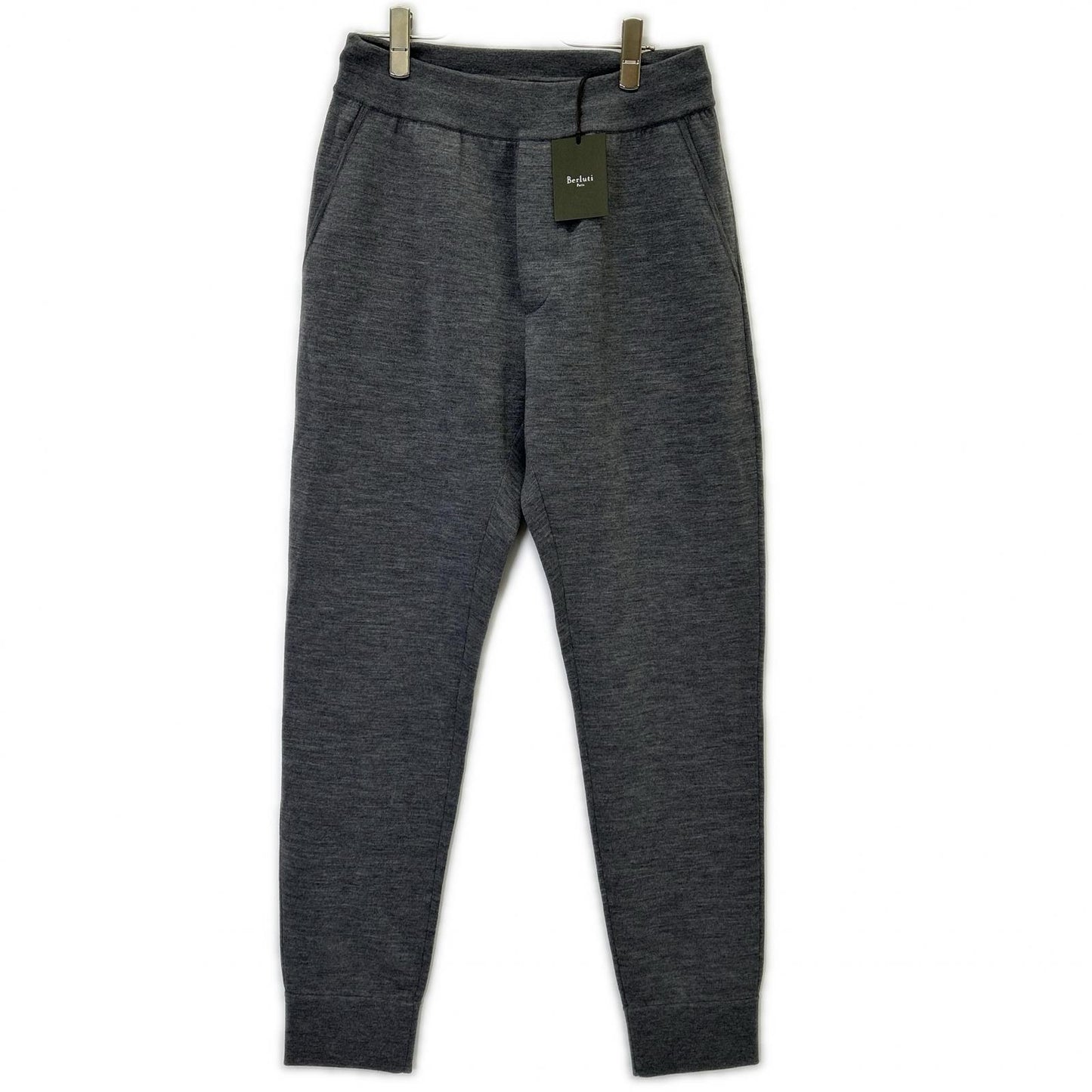 berluti ベルルッティ R17KTL33-001 グレー ウール Knitted Trousers スウェットイージーパンツ ボトムス