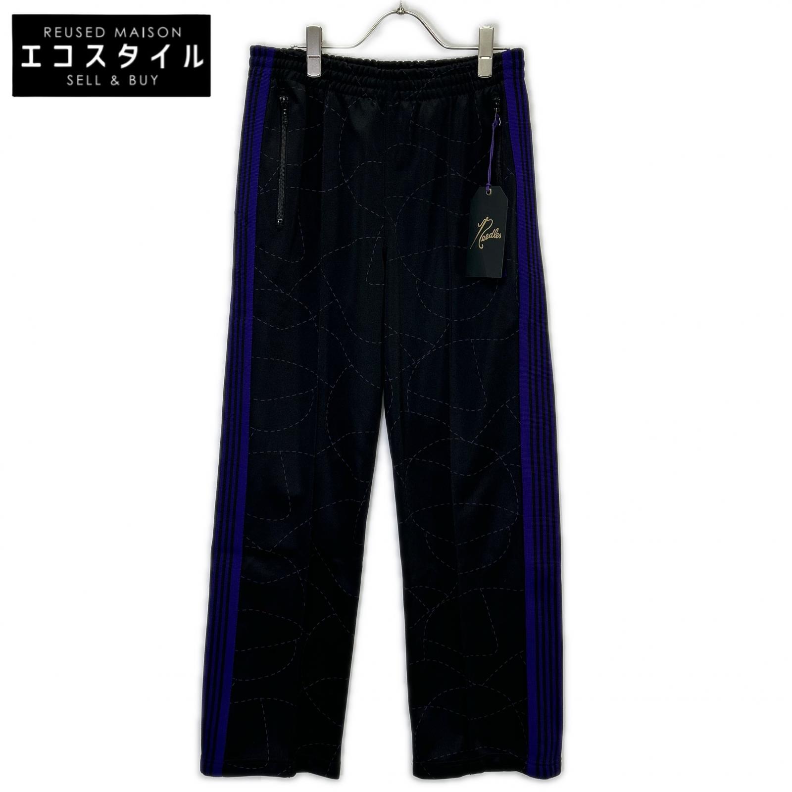 Needles✖️DC SHOES Track pant ブラック/パープル needles ニードルズ 【×DC SHOES】MR609 ブラック×パープル Track Pant