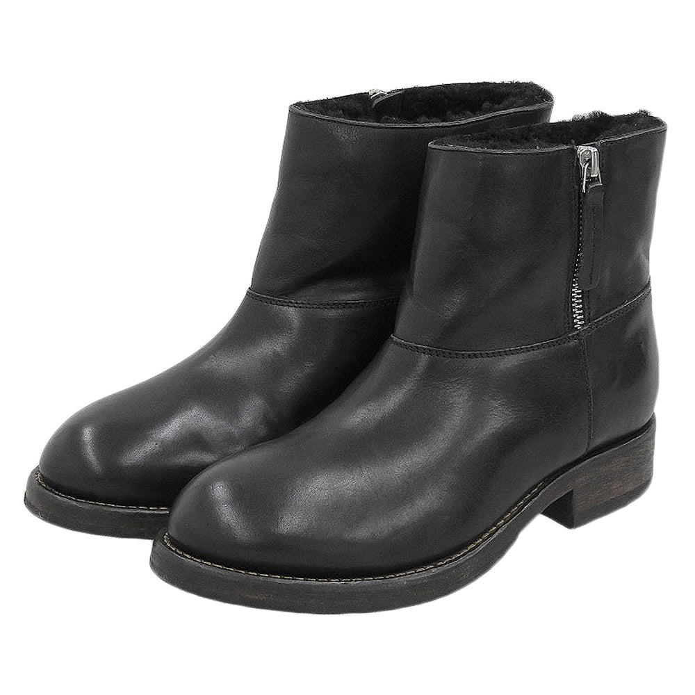 BUTTERO Buttero shearling-lined side-zip ankle boots shoes women's black 36 shoes
