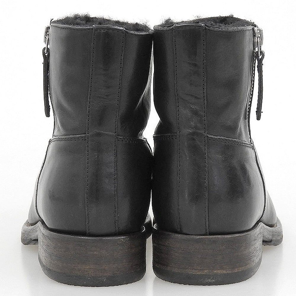 BUTTERO Buttero shearling-lined side-zip ankle boots shoes women's black 36 shoes