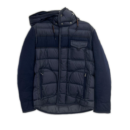 MONCLER モンクレール 17年製 ネイビー RYAN/ライアン ウール切替フーデットダウンジャケット ジャケット