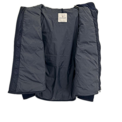 MONCLER モンクレール 17年製 ネイビー RYAN/ライアン ウール切替フーデットダウンジャケット ジャケット