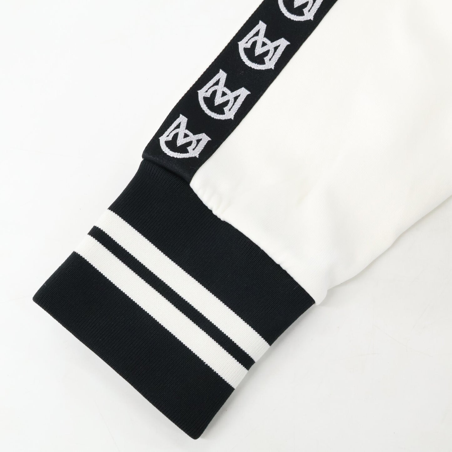 MONCLER モンクレール 20年製 ブラック×ホワイト MAGLIA CARDIGAN ロゴスリーブ トラックジャケット ジャケット