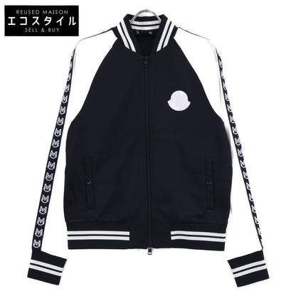MONCLER モンクレール 20年製 ブラック×ホワイト MAGLIA CARDIGAN ロゴスリーブ トラックジャケット ジャケット
