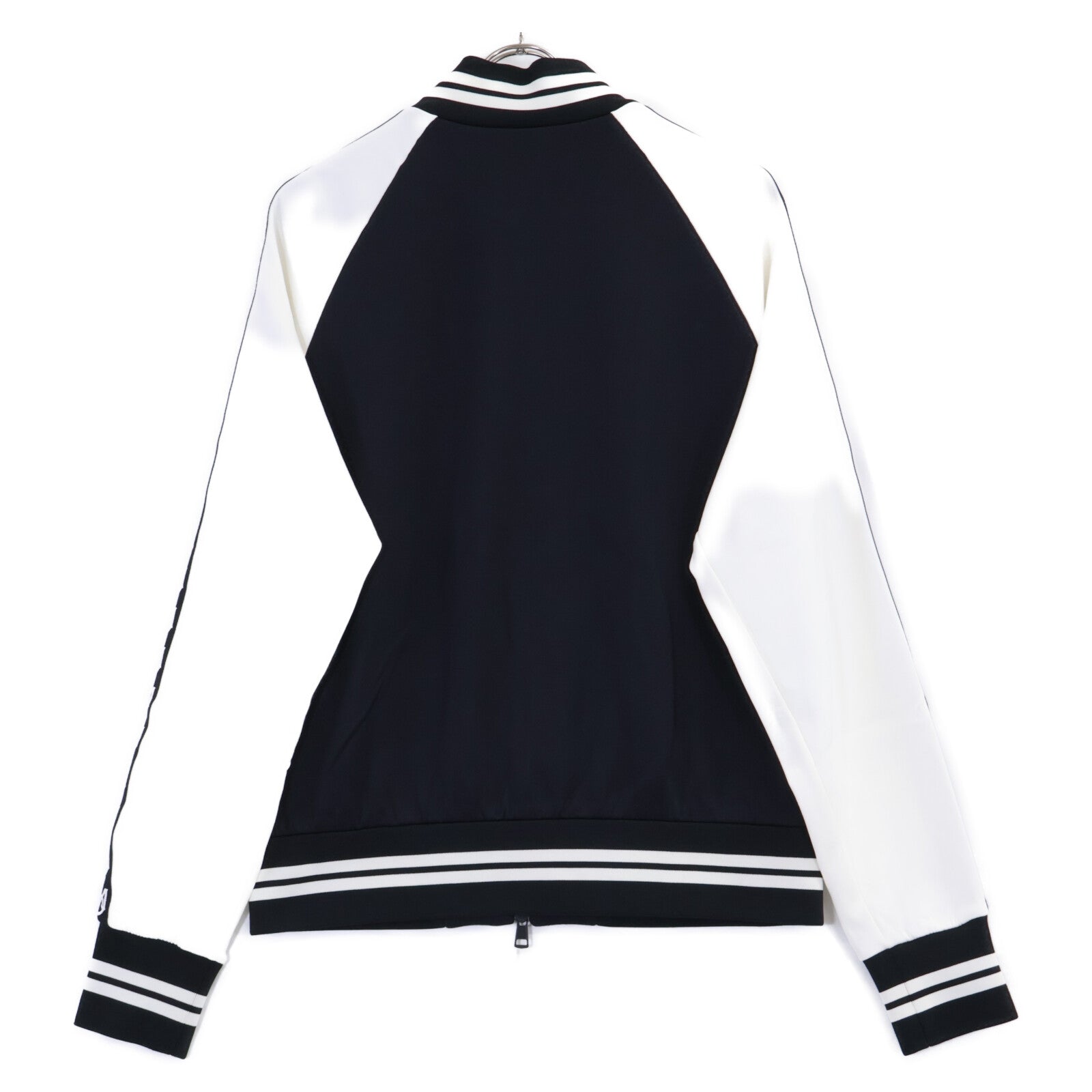 MONCLER モンクレール 20年製 ブラック×ホワイト MAGLIA CARDIGAN ロゴスリーブ トラックジャケット ジャケット