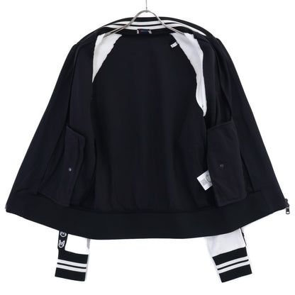 MONCLER モンクレール 20年製 ブラック×ホワイト MAGLIA CARDIGAN ロゴスリーブ トラックジャケット ジャケット