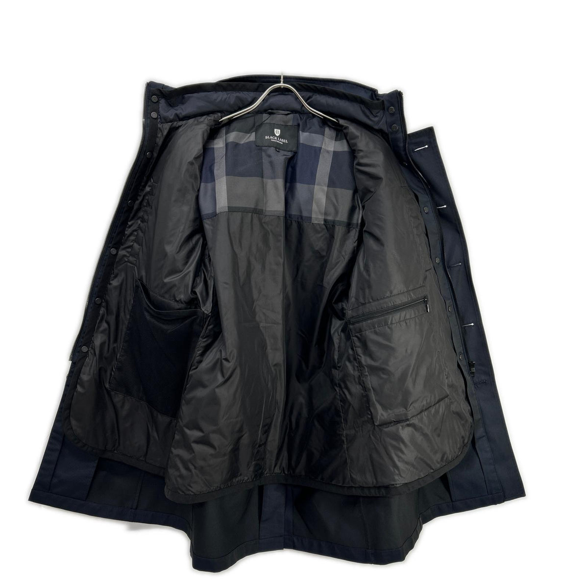 BLACK LABEL CRESTBRIDGE ブラックレーベルクレストブリッジ 51F10-220-28 ネイビー フード付きダブルフェイスメモリー10monthシティパーカー トップス