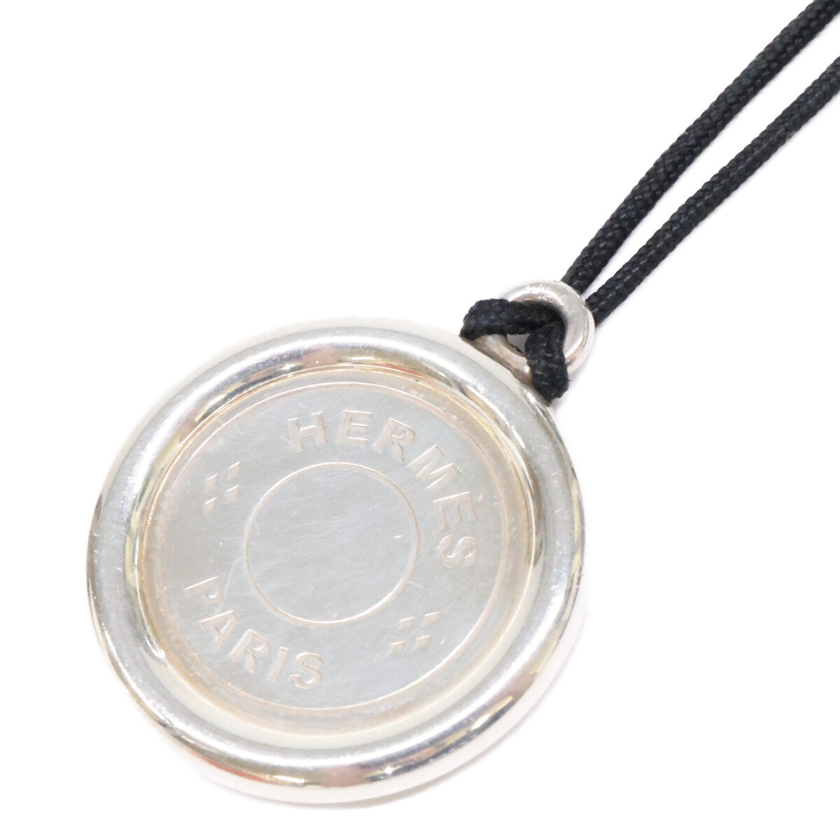 HERMES エルメス 103494B Ag925 セリエ クルドシェル TGM コイン コード ネックレス