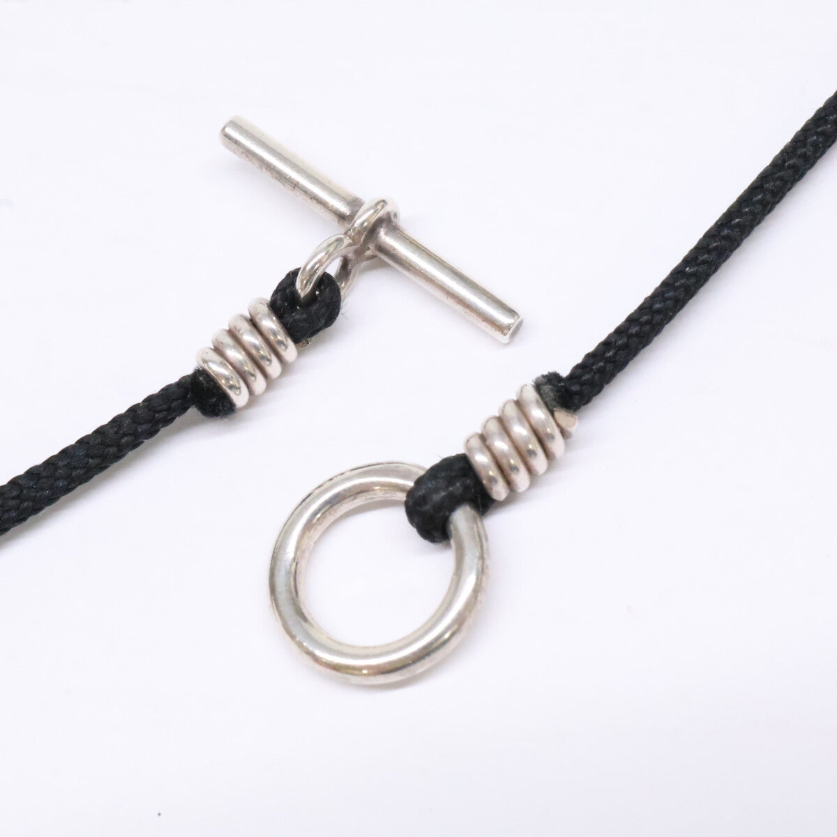 HERMES エルメス 103494B Ag925 セリエ クルドシェル TGM コイン コード ネックレス
