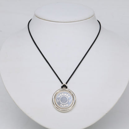 HERMES エルメス 103494B Ag925 セリエ クルドシェル TGM コイン コード ネックレス