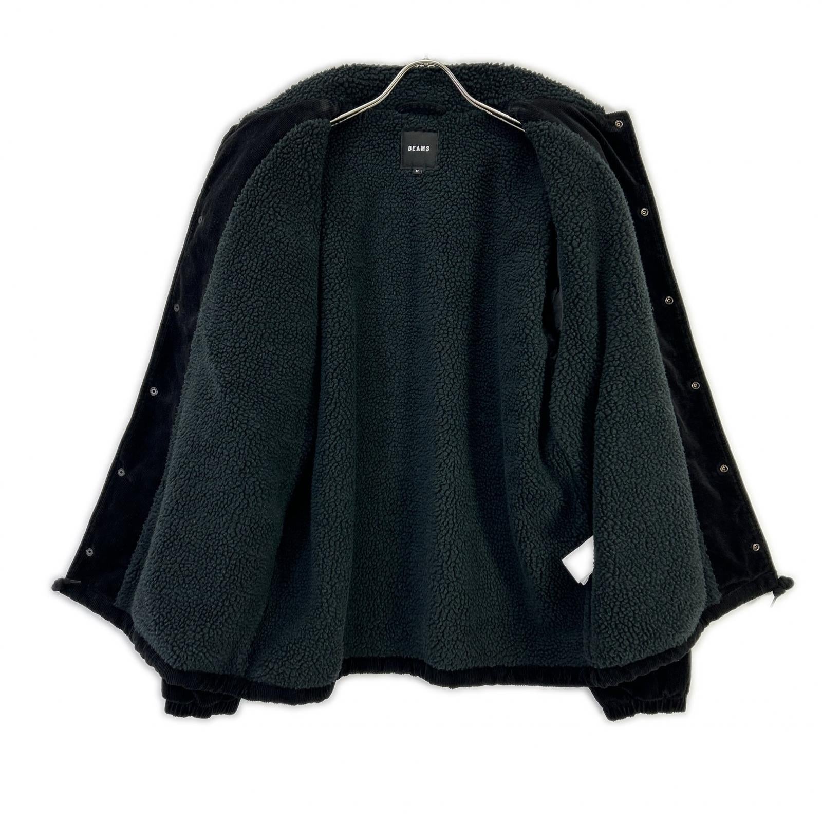 BEAMS ビームス 25年製 ブラック コーデュロイ ボア コーチジャケット ジャケット