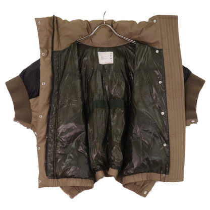 sacai 21-05755 Padded jacket short-sleeve padded nylon jacket jacket