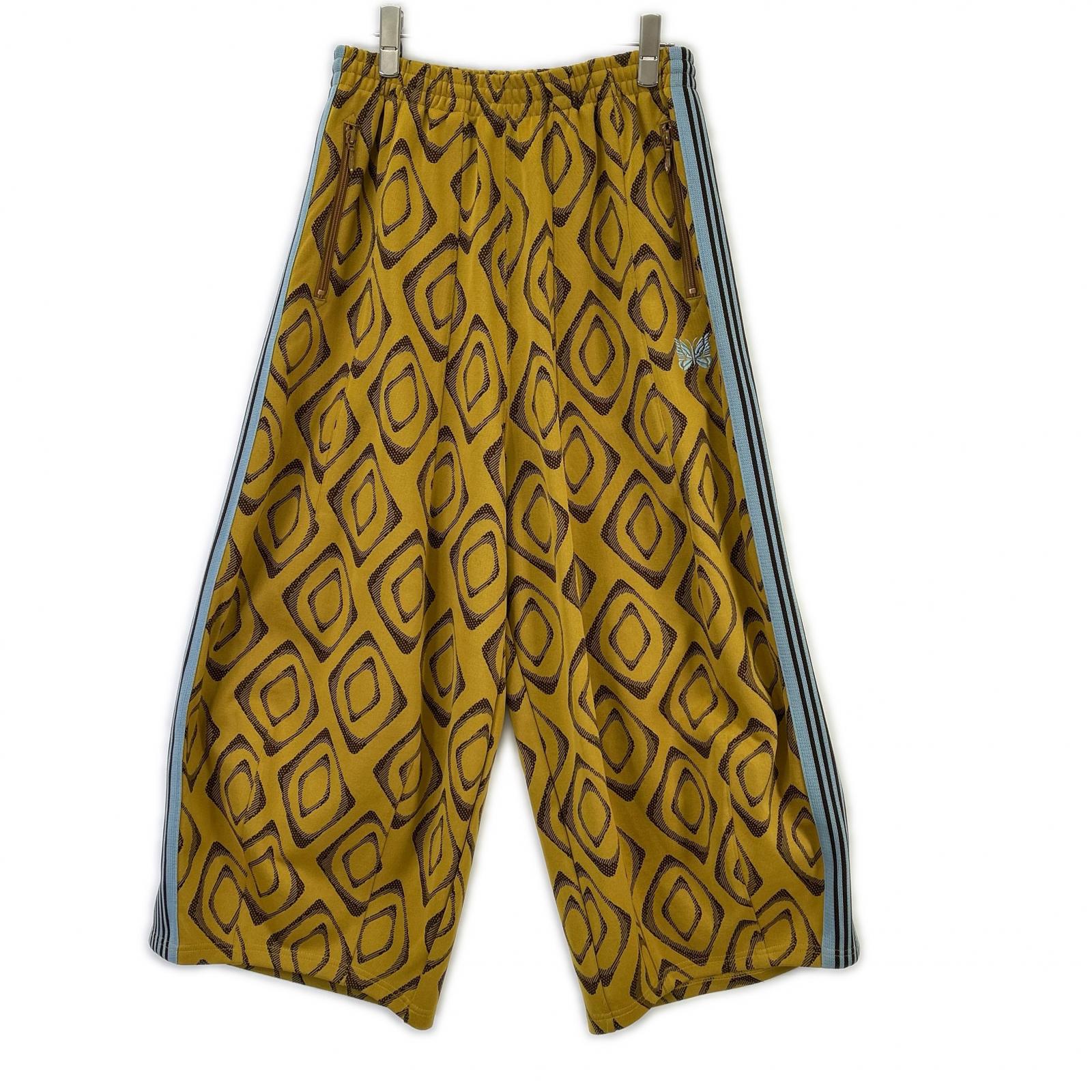 needles ニードルズ 24SS OT1513 イエロー 総柄 H.D. Track Pant/ヒザ