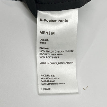 yamatomiti 山と道 ブラック 5-Pocket Pants 5ポケットパンツ ボトムス