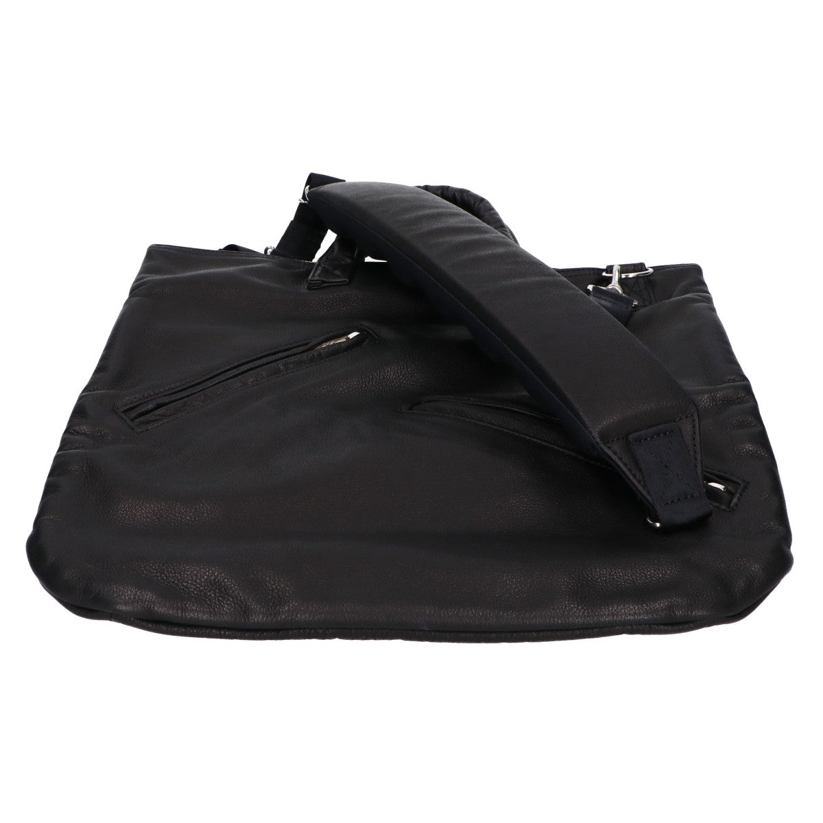 Porter Classic ポータークラシック 新品同様 PC-050-2502 PC RIDERS LEATHER NEWTON HELMET CASE W/LOVE＆PEACE SILVER トートバッグ
