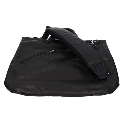 Porter Classic ポータークラシック 新品同様 PC-050-2502 PC RIDERS LEATHER NEWTON HELMET CASE W/LOVE＆PEACE SILVER トートバッグ
