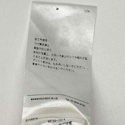 MADISON BLUE マディソンブルー MB184-7014 ホワイト×ブラック HELLO ショートスリーブカットソー トップス