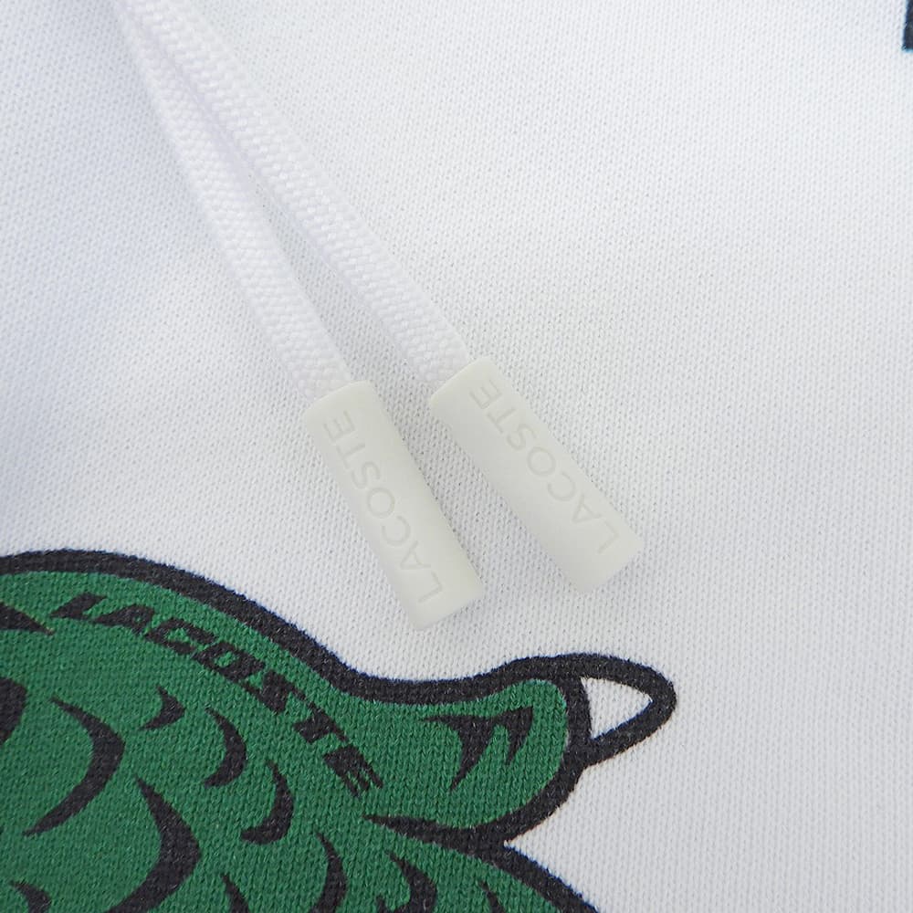 Lacoste ラコステ 新品同様 オールオーバーシーズナルプリントスウェットパンツ ボトムス レディース ホワイト 34 ボトムス