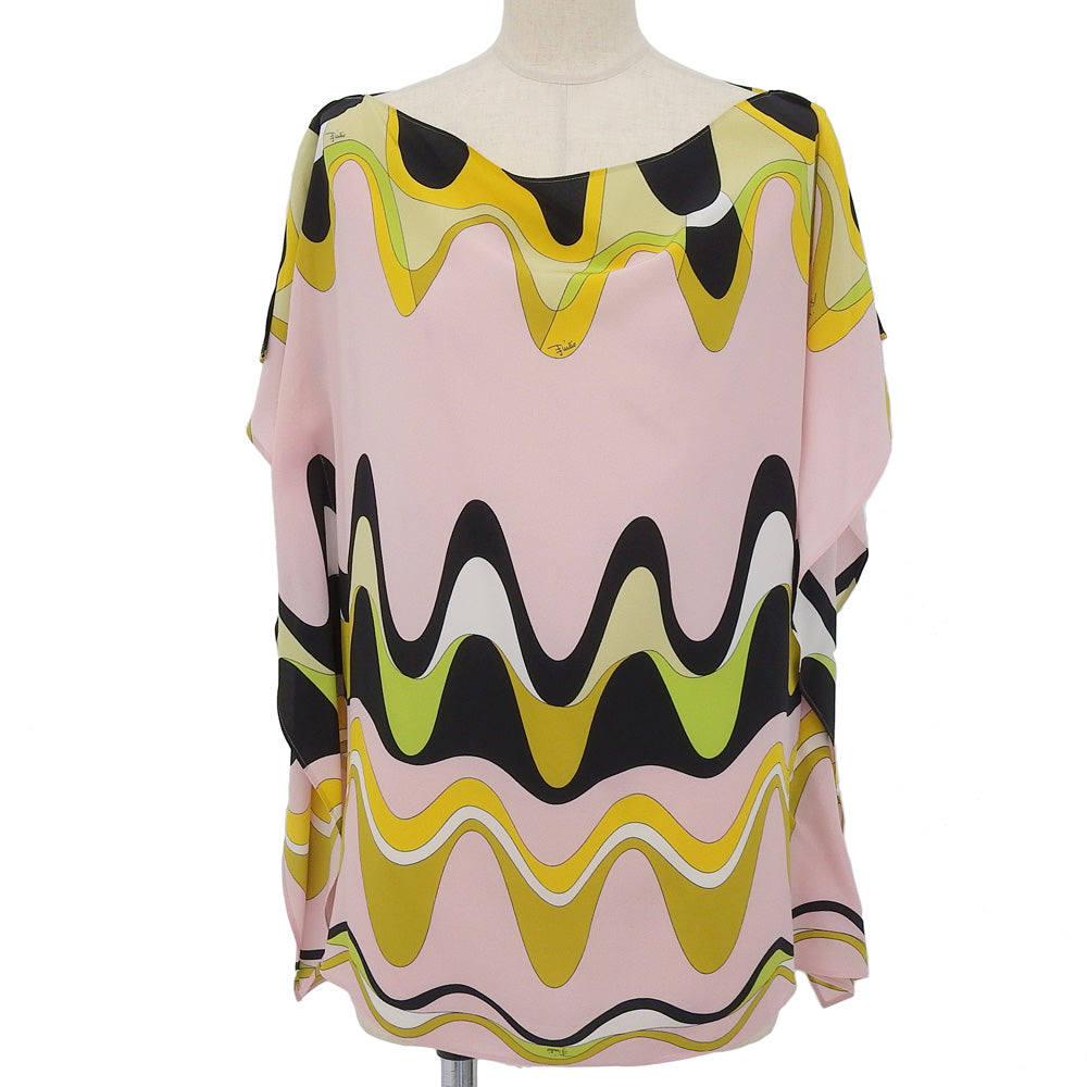 EMILIO PUCCI エミリオプッチ シルク100 シアートップス レディース ピンク 6 トップス