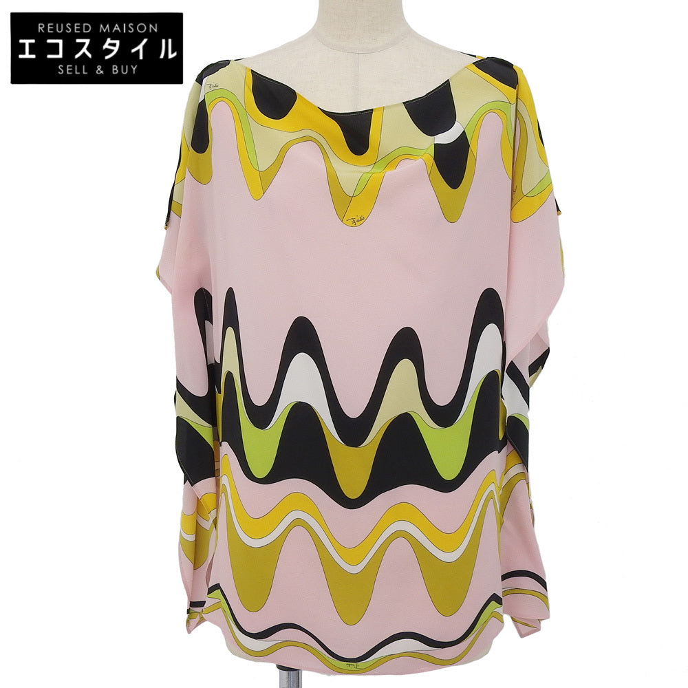 EMILIO PUCCI エミリオプッチ シルク100 シアートップス レディース ピンク 6 トップス