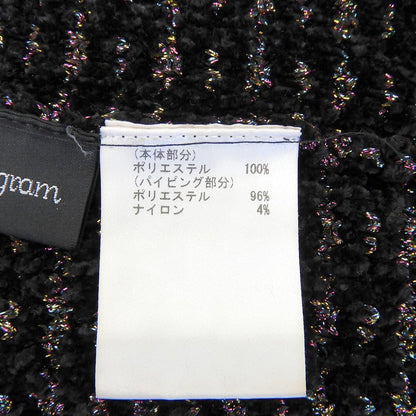 Diagram ダイアグラム 金ボタン ツイードニットカーディガン レディース ブラック 36 24年製 トップス