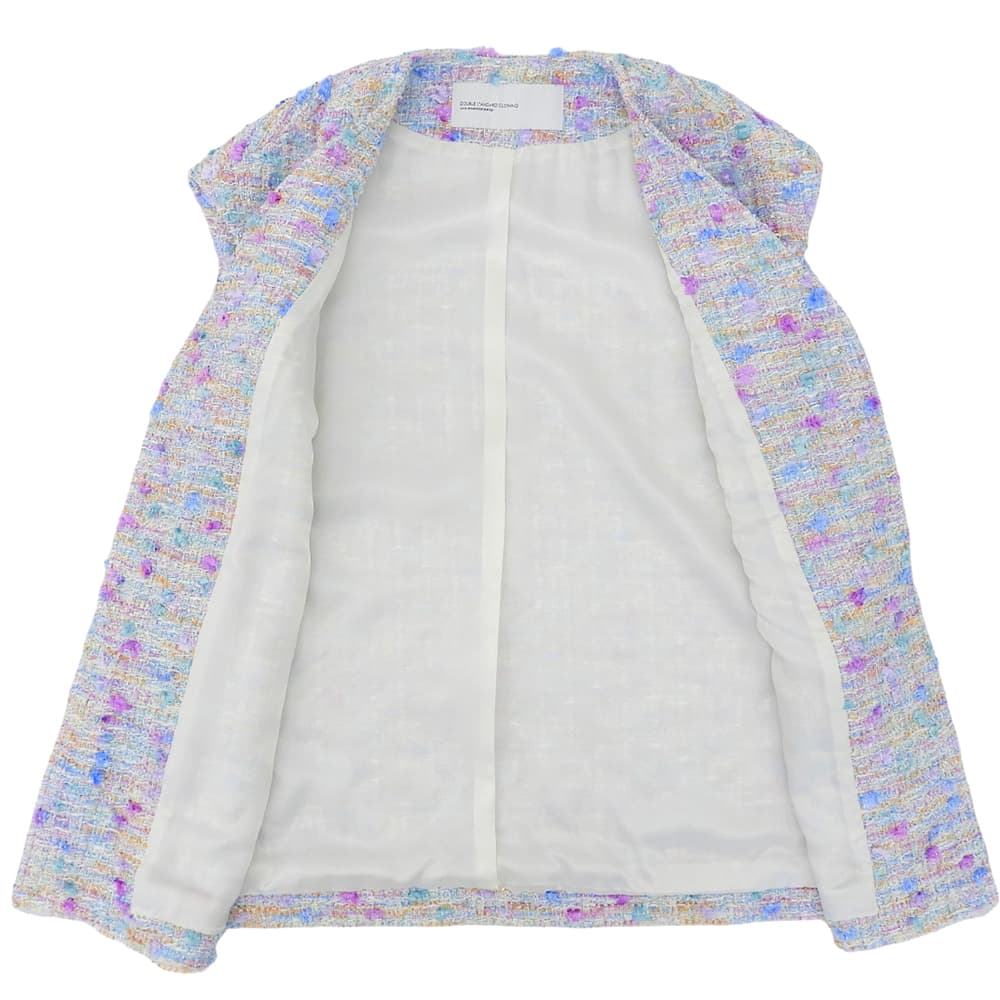 DOUBLE STANDARD CLOTHING ダブルスタンダードクロージング ツイードジレ ベスト レディース マルチカラー F 25年製 ベスト
