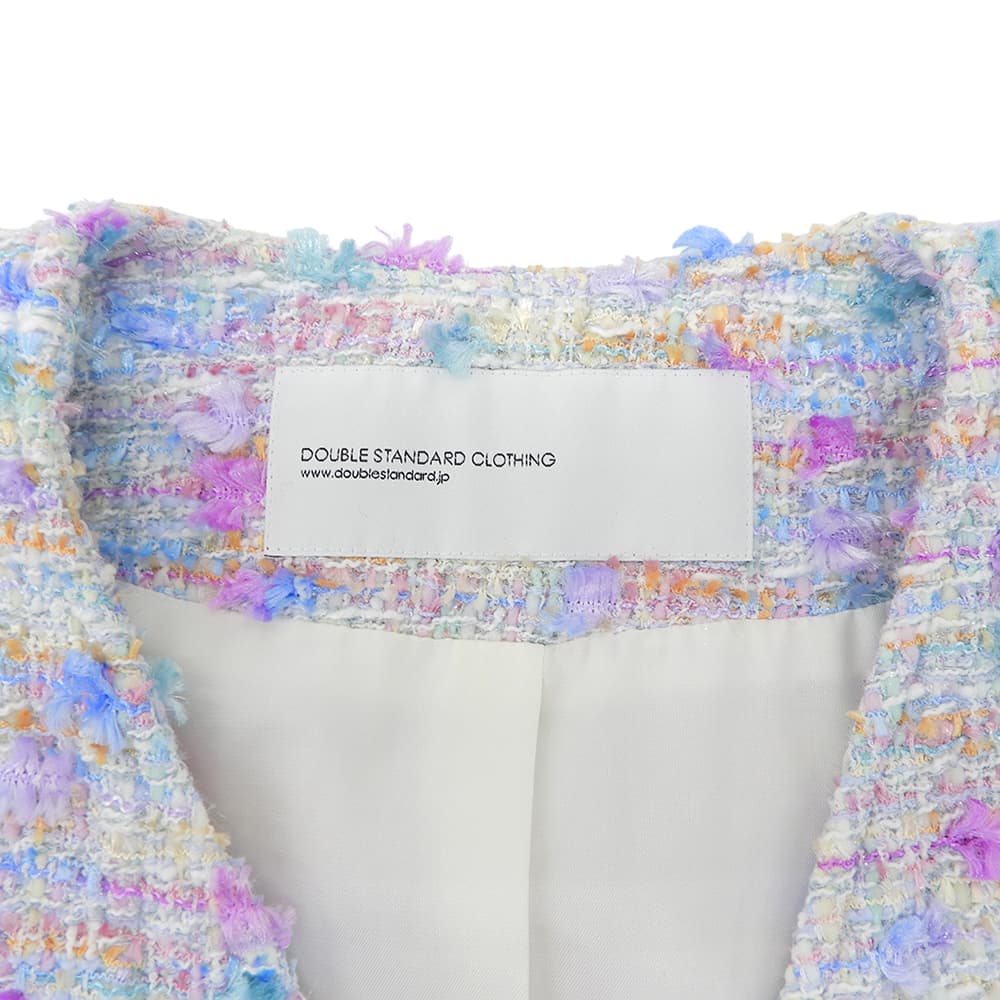 DOUBLE STANDARD CLOTHING ダブルスタンダードクロージング ツイードジレ ベスト レディース マルチカラー F 25年製 ベスト