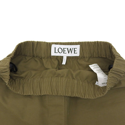 LOEWE ロエベ コットン ゴムウエスト パンツ ボトムス レディース カーキ XS S540Y04XEK ボトムス