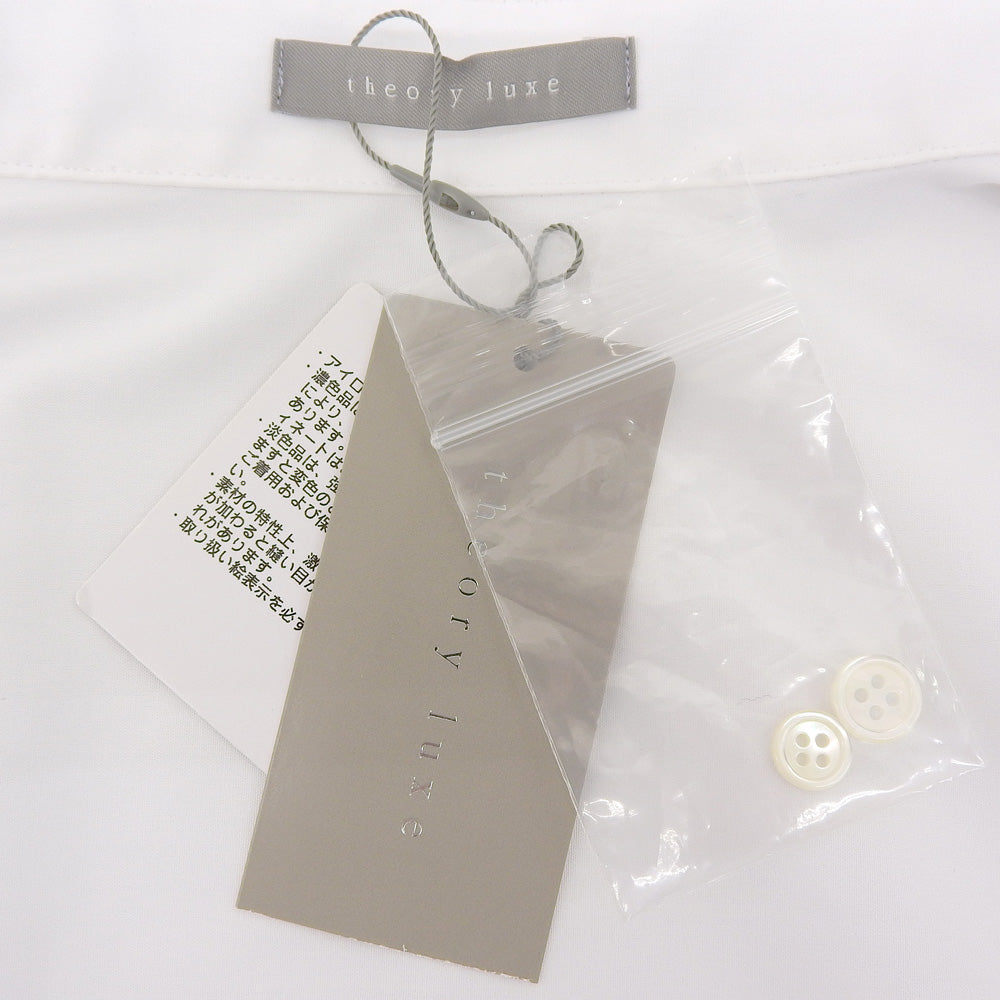 theory luxe セオリーリュクス 新品同様 Cotton Kaylee Shirt シャツブラウス トップス レディース 白 ホワイト 38 03-5308211 25年製 トップス