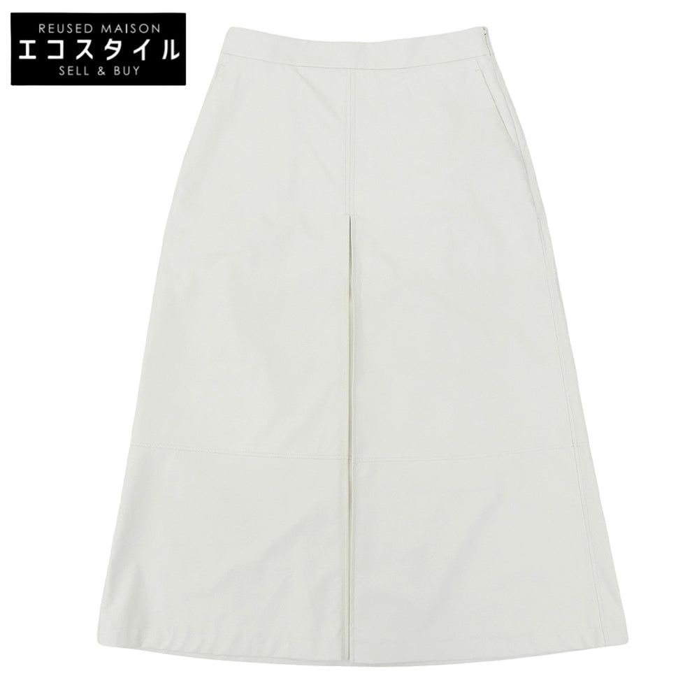 theory luxe セオリーリュクス 美品 GWEN FAUX LEATHER GIO フェイクレザースカート レディース ホワイト 38 03-5107315 25年製 スカート