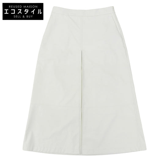 theory luxe セオリーリュクス 美品 GWEN FAUX LEATHER GIO フェイクレザースカート レディース ホワイト 38 03-5107315 25年製 スカート