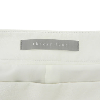 theory luxe セオリーリュクス 美品 GWEN FAUX LEATHER GIO フェイクレザースカート レディース ホワイト 38 03-5107315 25年製 スカート