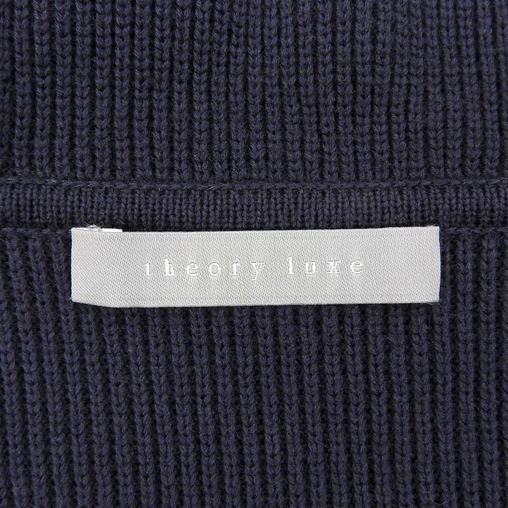 theory luxe セオリーリュクス 美品 Fulton Nelli Cardigan フーデットニットカーディガン トップス レディース 紺 38 03-5103730 25年製 トップス