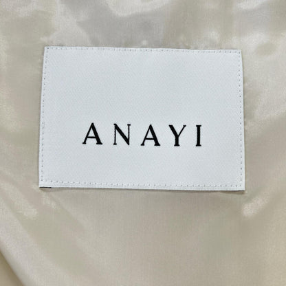 ANAYI アナイ 102327-17-040-04 23年 ホワイト アルパカシャギーダウンコート コート