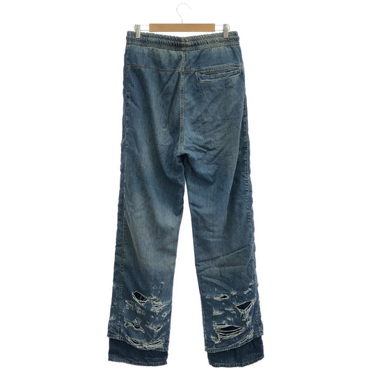 DIESEL ディーゼル A096393 ブルー ダメージ加工 デニムパンツ ボトムス