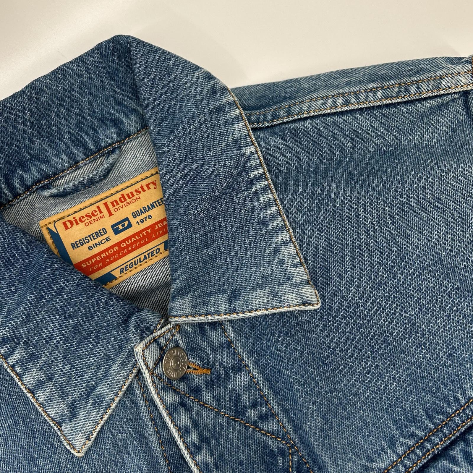 DIESEL ディーゼル A03872 ブルー D-BARCY-SM デニムベスト ジャケット ベスト