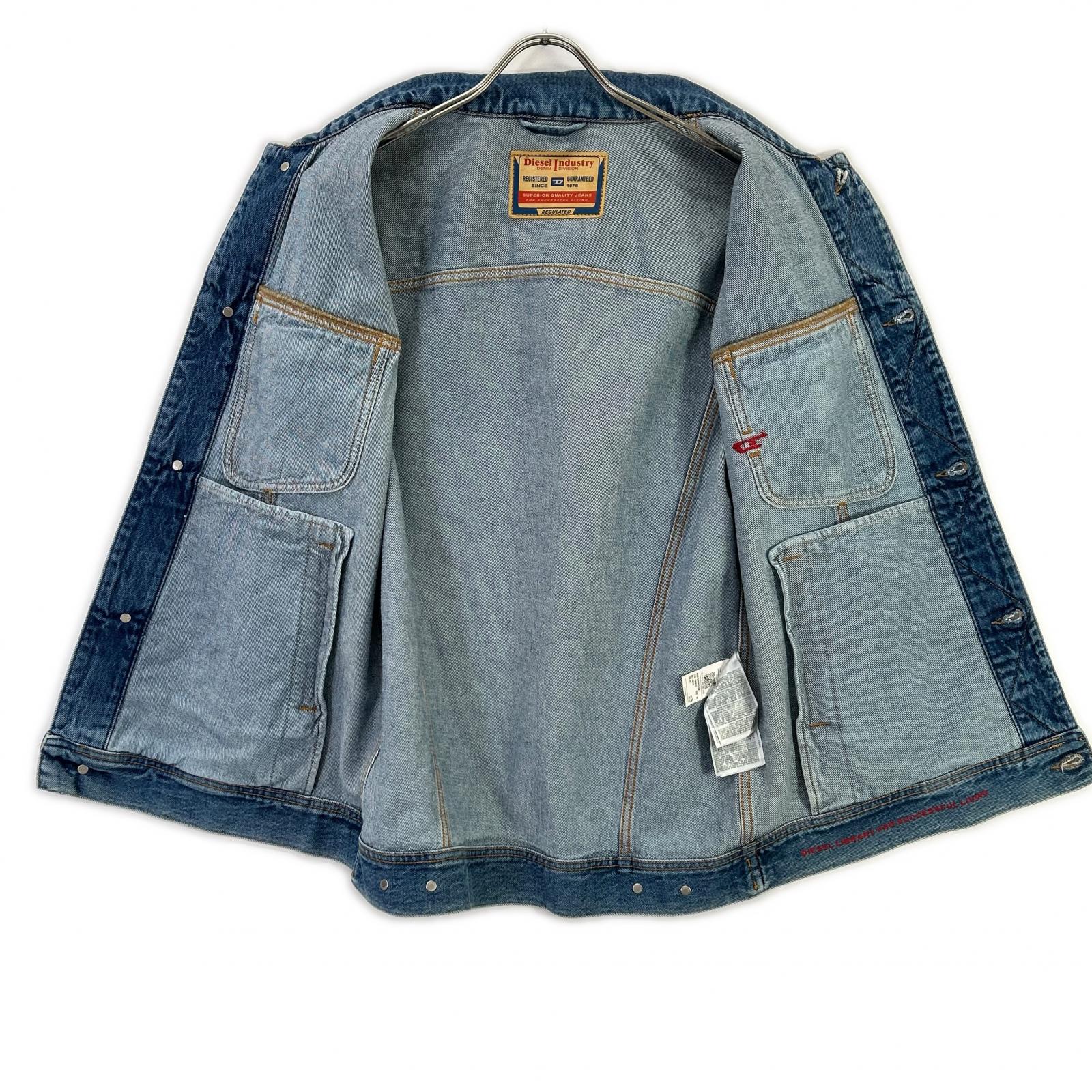 DIESEL ディーゼル A03872 ブルー D-BARCY-SM デニムベスト ジャケット ベスト