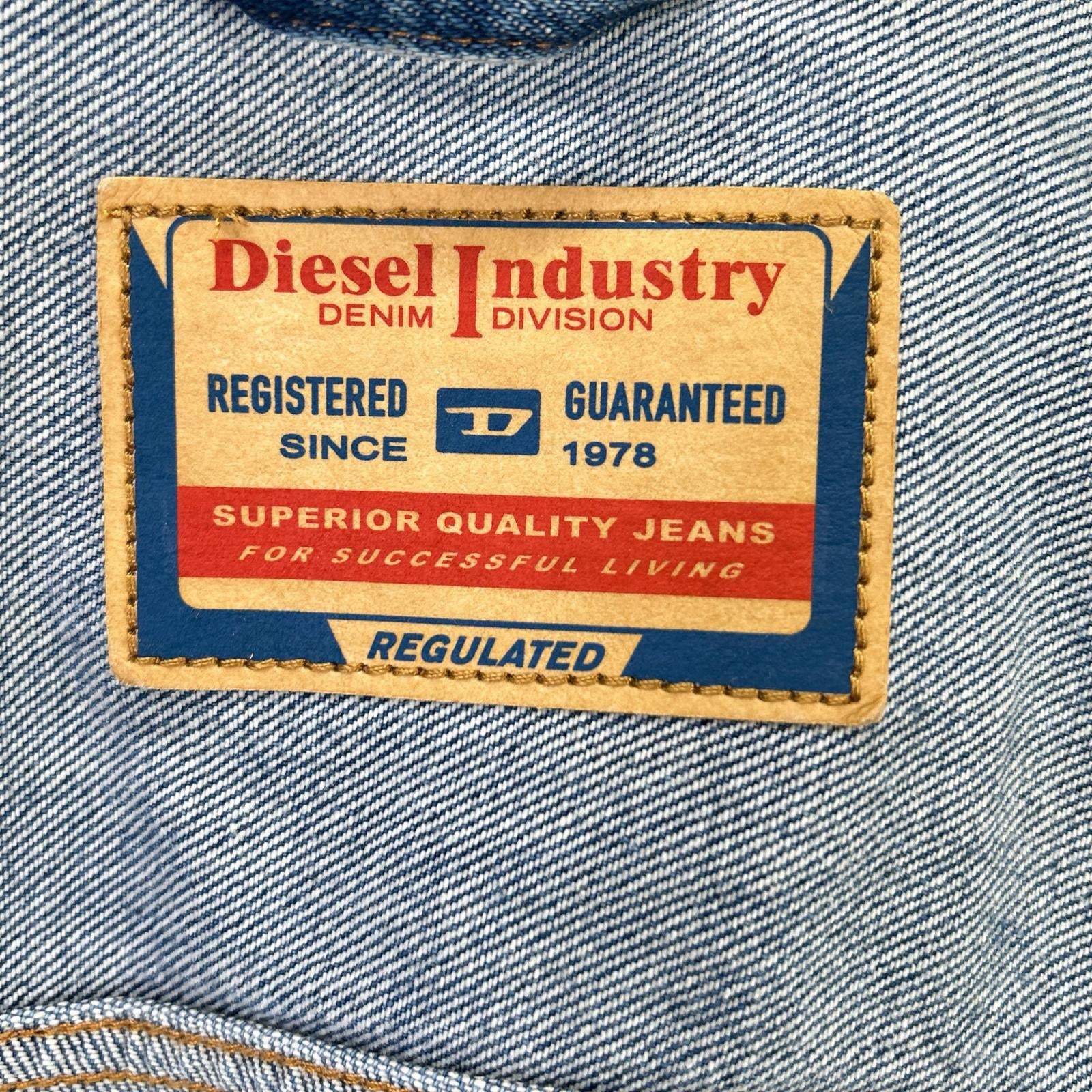 DIESEL ディーゼル A03872 ブルー D-BARCY-SM デニムベスト ジャケット ベスト
